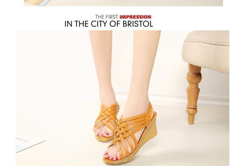 Wedge-Heel Sandals Strappy