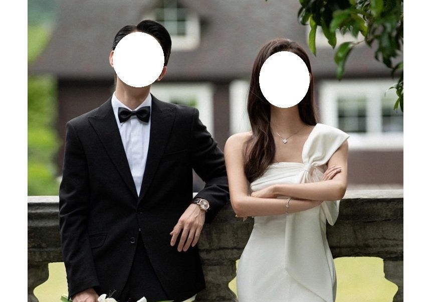 Plain Wedding Gown Strapless Bow Mermaid