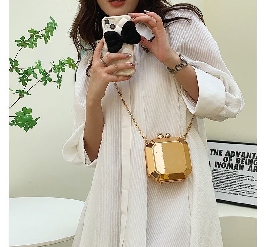 Geometric Crossbody Bag Strap Chain