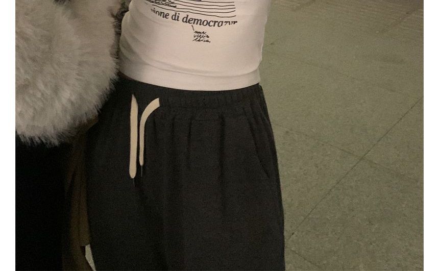 Cold-Shoulder Top Long-Sleeve Slim-Fit Print