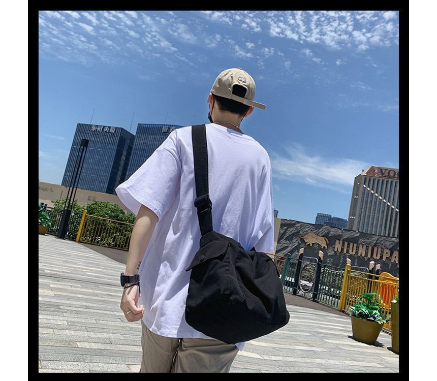 Plain Crossbody Bag Canvas