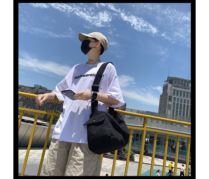 Plain Crossbody Bag Canvas