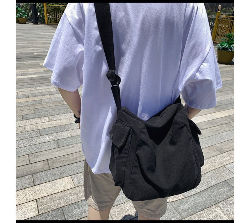 Plain Crossbody Bag Canvas