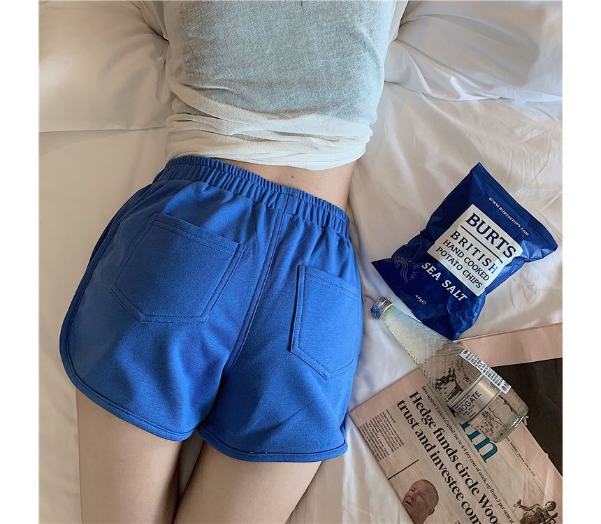 Plain Waist Shorts High