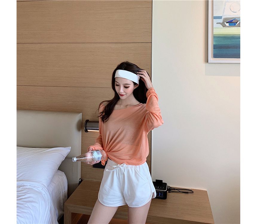 Plain Waist Shorts High