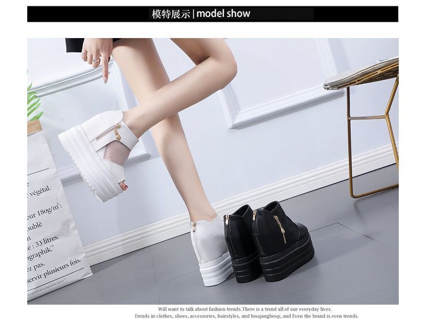 Sheer Wedge Platform Sandals