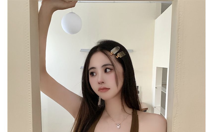 Halter Top Padded Plain