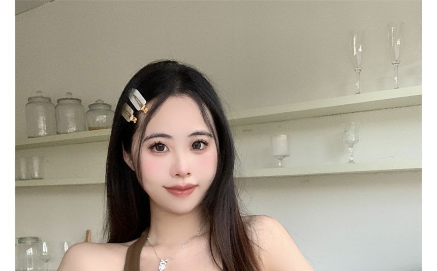 Halter Top Padded Plain