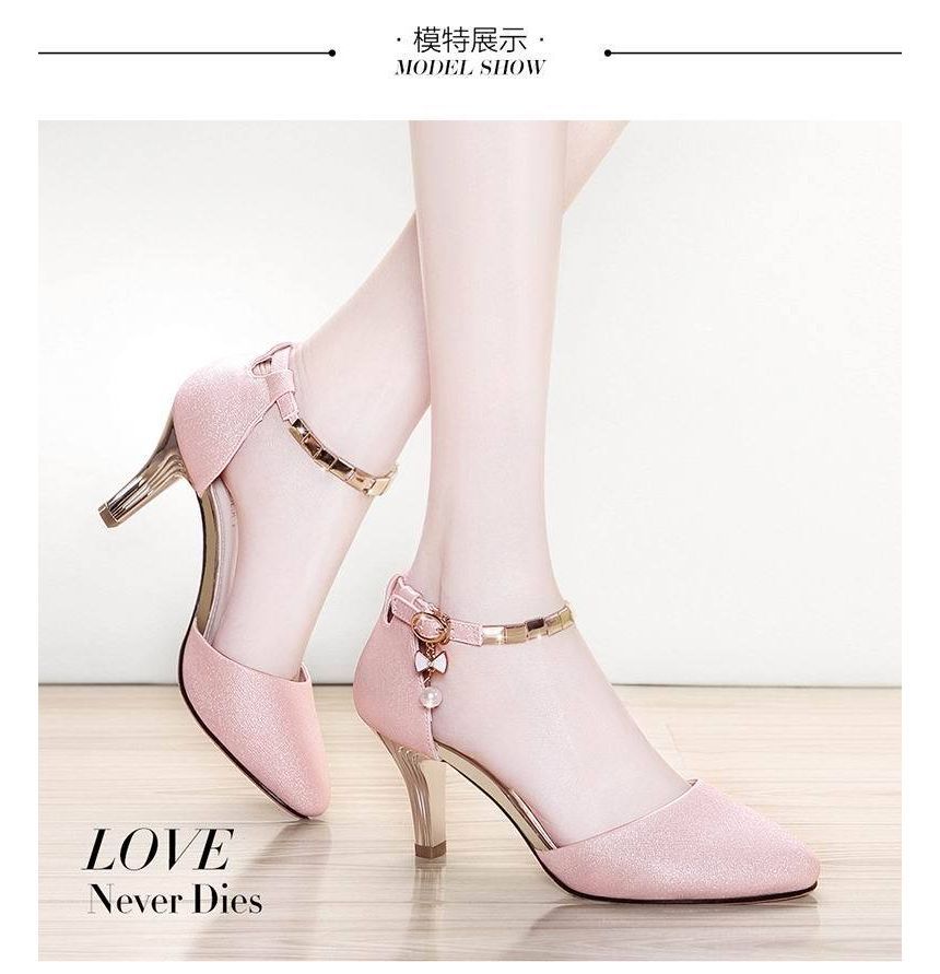 High Sandals Strap Heel Ankle