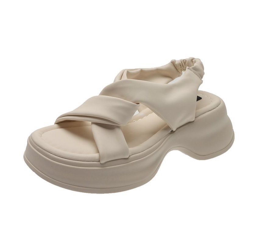 Slingback Knot Platform Sandals