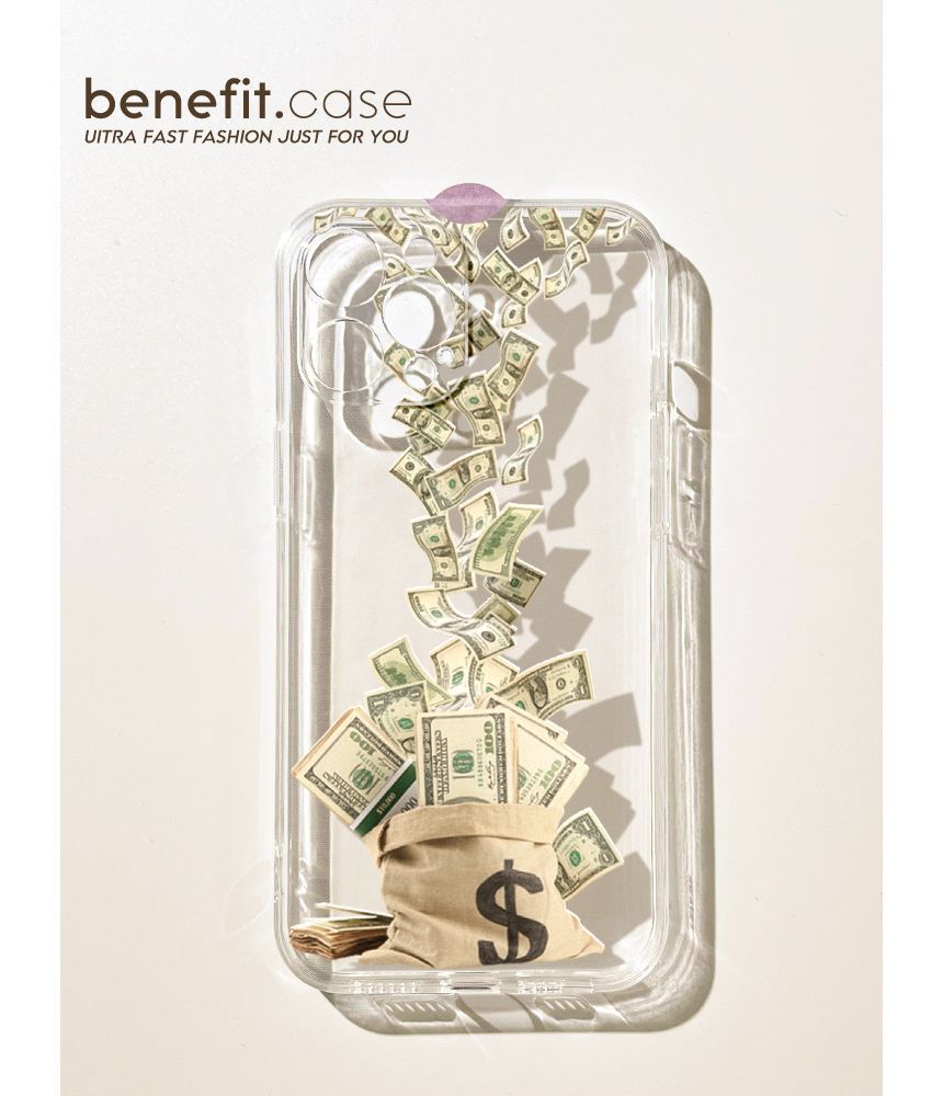 Transparent Money Bag Case Phone