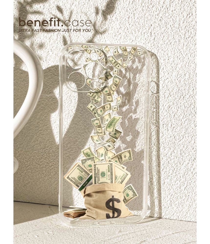 Transparent Money Bag Case Phone