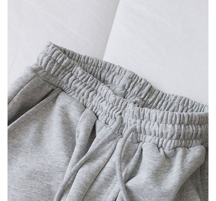 High Plain Applique Label Waist Shorts