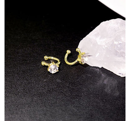 Rhinestone Geometric Alloy Earring