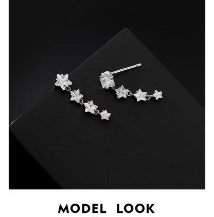 Star Rhinestone Dangle Earring