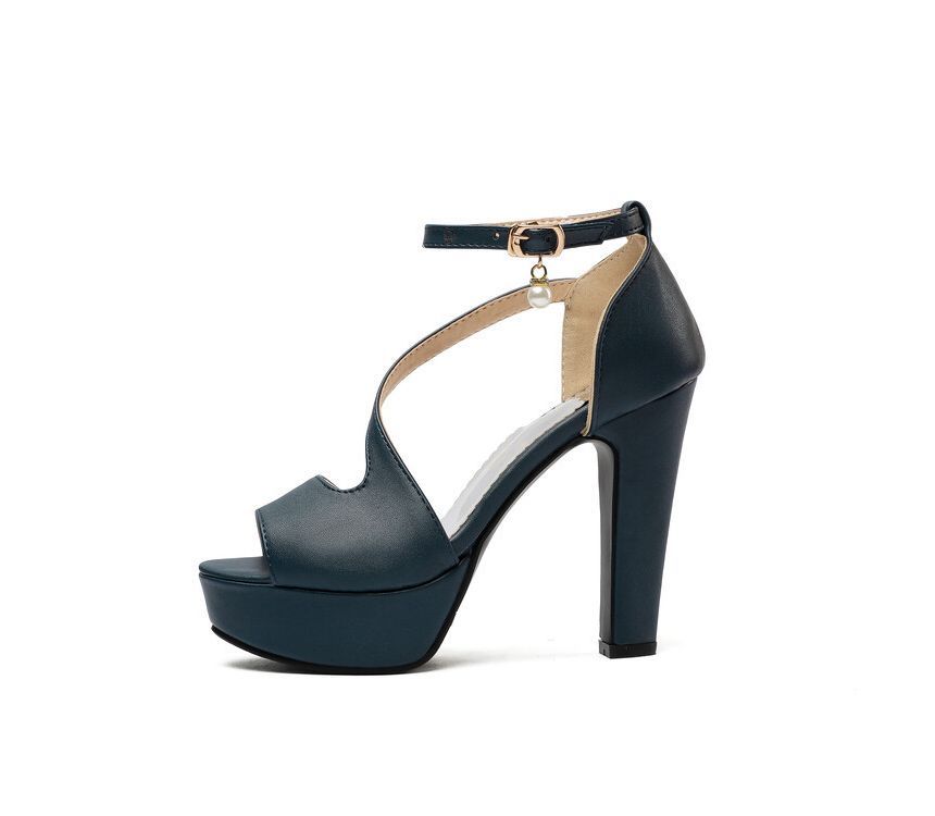 Strap Sandals Ankle Platform Chunky Heel