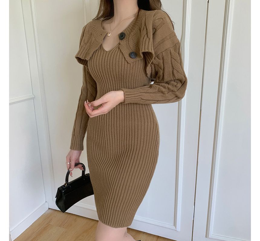 Plain Cropped Cardigan