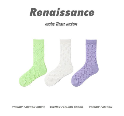 Set of 3 Pairs: Patterned Socks