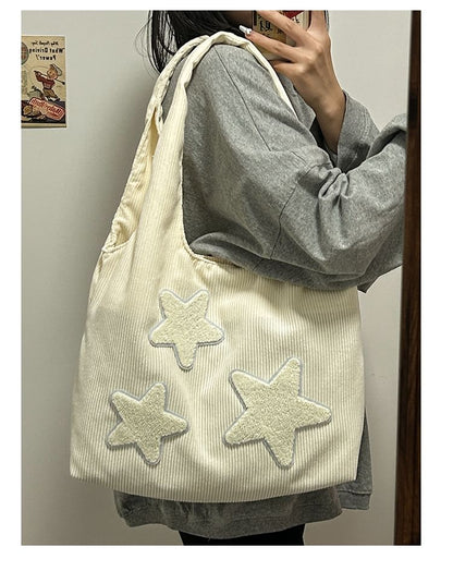 Star Applique Tote Bag