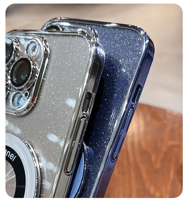 Ring Glitter Stand Phone Case