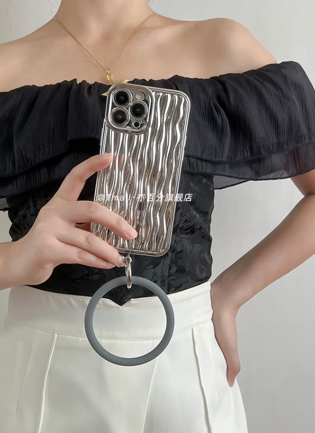 Hoop Charm Textured Phone Case – KawaiiMoriStore