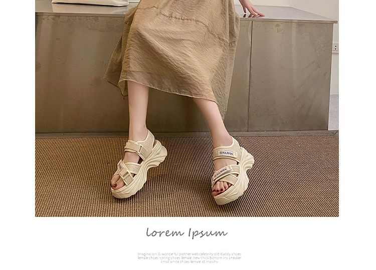 Strap Lettering Adhesive Sandals