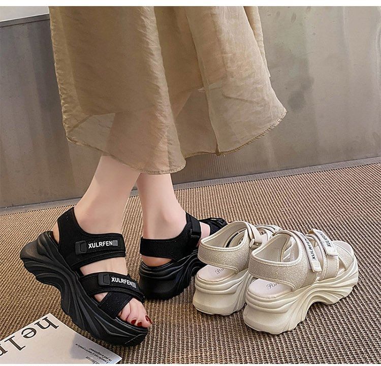 Strap Lettering Adhesive Sandals