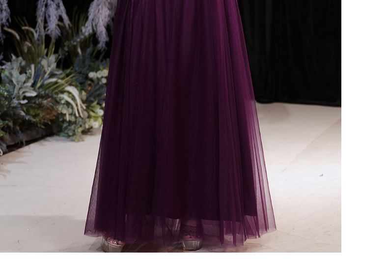 A-Line Gown Boatneck Lace Size Plus Elbow-Sleeve Evening