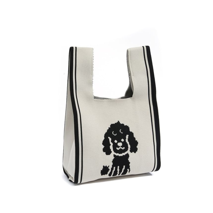 Bag Jacquard Knit Dog Tote
