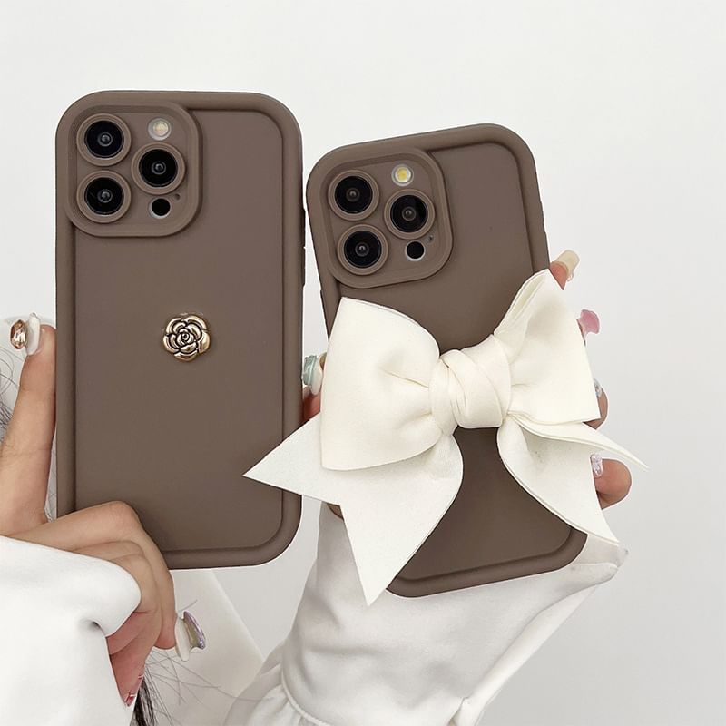 / Case Floral Bow Phone