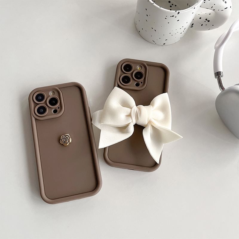 / Case Floral Bow Phone