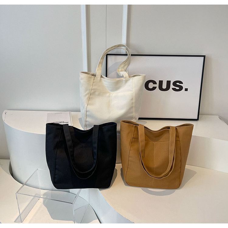 Canvas Plain Bag Tote