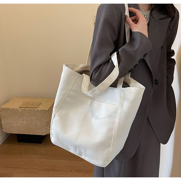 Canvas Plain Bag Tote