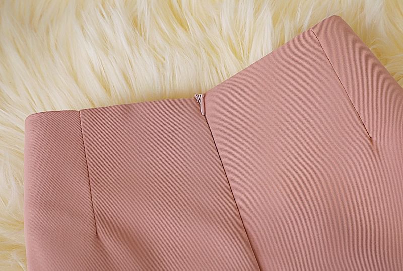 Panel Skirt A-Line Plain High Mini Waist Button