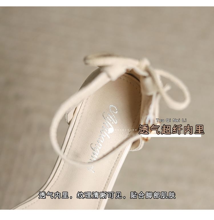 Ankle Chunky Heel Sandals Strap