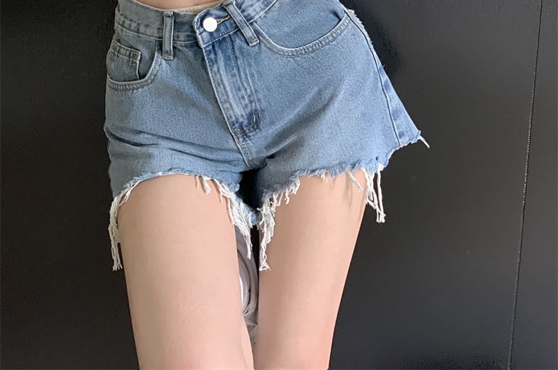 Letter Short-Sleeve Crew Neck T-Shirt Cropped Embroidered