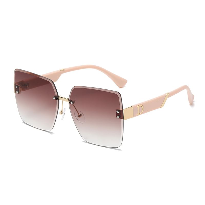 Square Sunglasses Gradient Frameless