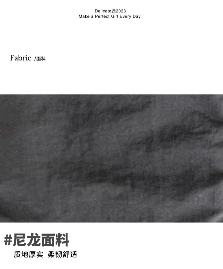 Bag Drawstring Plain Nylon Crossbody