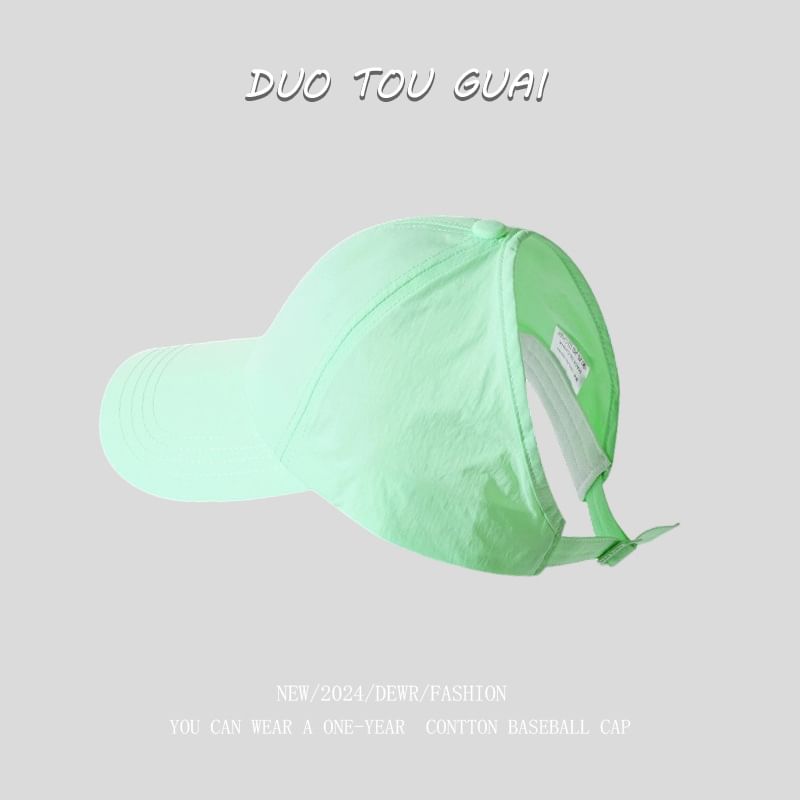 Open Baseball Top Cap Plain