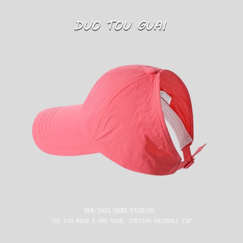 Open Baseball Top Cap Plain