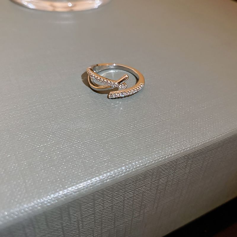 (Various Alloy Rhinestone Ring Open Designs)