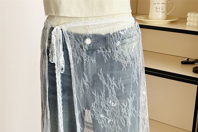 Apron Lace Half Skirt