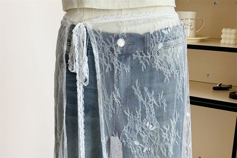 Apron Lace Half Skirt