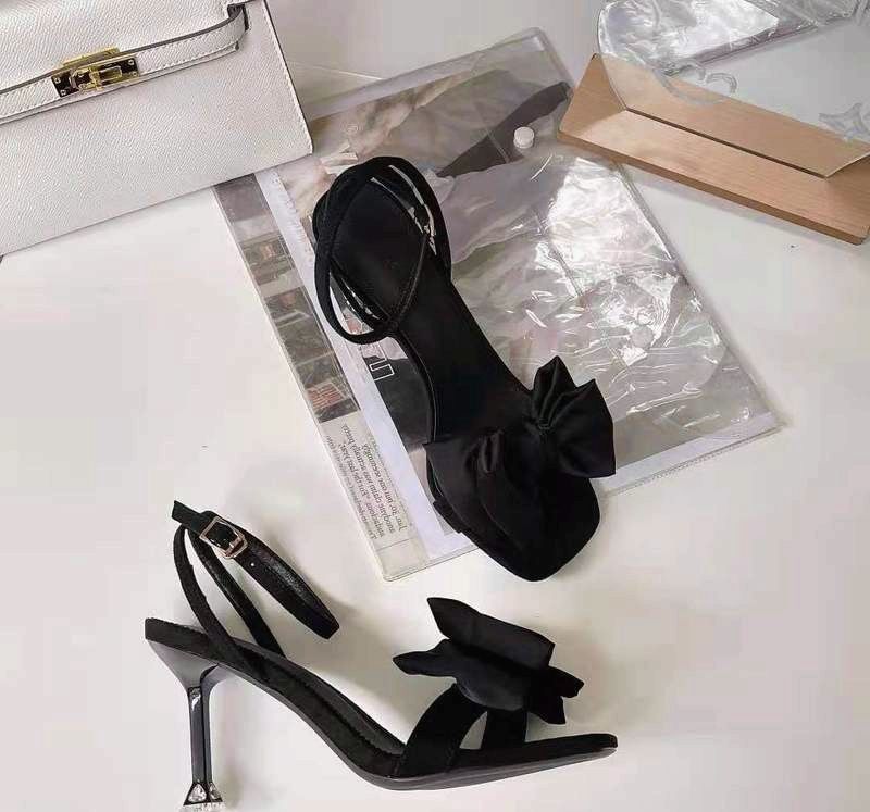 Heel Bow Sandals Accent High