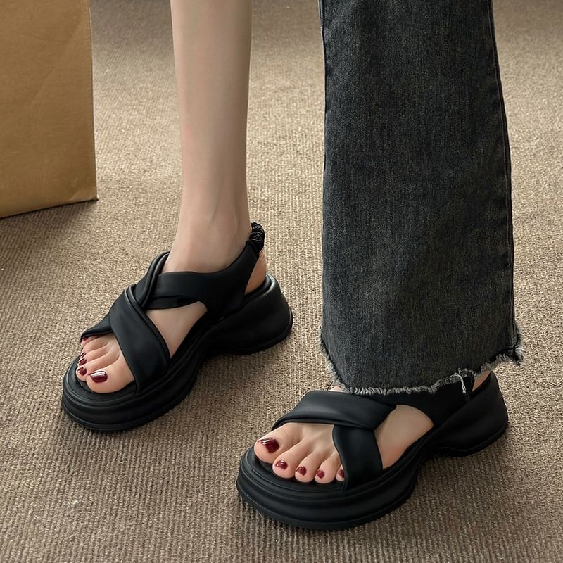 Platform Twist Sandals