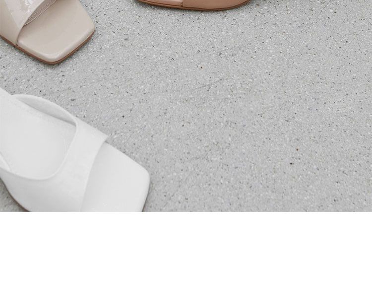 Sandals Slide Heel High