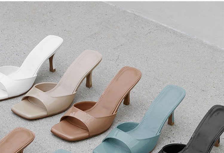 Sandals Slide Heel High