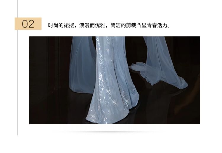 Strapless Gown Evening Plaid Mermaid