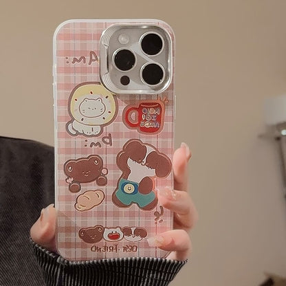 Cartoon Plaid Phone Case