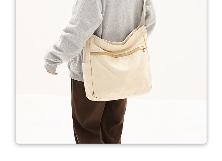 Crossbody Canvas Bag Multi-Pocket